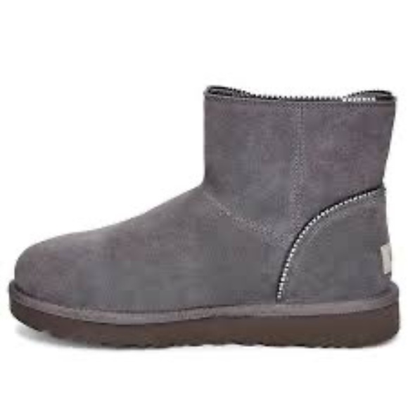 UGG Women's Mini Florence Boot, Charcoal Gray, Size 7 - Picture 3 of 13